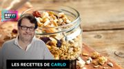 Recette de Carlo: granola maison aux fruits secs Recette de Carlo: granola maison aux fruits secs