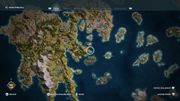 La carte de la Grèce antique vue par Assassin's Creed Odyssey. Le joueur est libre de s'y déplacer comme il le souhaite. La carte de la Grèce antique vue par Assassin's Creed Odyssey. Le joueur est libre de s'y déplacer comme il le souhaite.