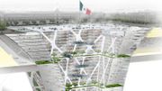 "The earthscraper", projet de pyramide inversée de 65 étages. "The earthscraper", projet de pyramide inversée de 65 étages.