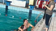 Tournai: une sirène, en chair et en os, à la piscine de L'Orient Tournai: une sirène, en chair et en os, à la piscine de L'Orient