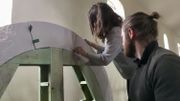 Les jeunes ont pu construire un véritable arc en plein cintre Les jeunes ont pu construire un véritable arc en plein cintre