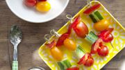 Brochette de légumes d'été, sauce à l'estragon (facile, healthy & rapide) Brochette de légumes d'été, sauce à l'estragon (facile, healthy & rapide)