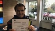 Raymond Vanhoven a reçu une amende de 350 euros majorée de frais de rappel de 63 euros Raymond Vanhoven a reçu une amende de 350 euros majorée de frais de rappel de 63 euros