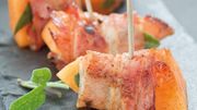 Bouchées de melon à la poitrine fumée (idéal pour l'apéro) Bouchées de melon à la poitrine fumée (idéal pour l'apéro)