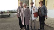 Soeur Marie-Noëlle, Nicole Wallin, Paulette Flamant et Josiane Henriquet de retour dans leur ancienne école. Soeur Marie-Noëlle, Nicole Wallin, Paulette Flamant et Josiane Henriquet de retour dans leur ancienne école.