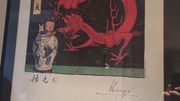 Étienne Pollet a gardé une lithographie signée par Hergé et Tchang en 1981: il s'agit d'une reproduction du document appartenant alors à Jean-Paul Casterman. Étienne Pollet a gardé une lithographie signée par Hergé et Tchang en 1981: il s'agit d'une reproduction du document appartenant alors à Jean-Paul Casterman.