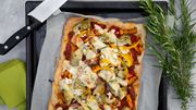 Recette : Focaccia au fromage et aux artichauts Recette : Focaccia au fromage et aux artichauts