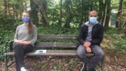 Aurélie Baudoux et Bilal Aljabrouni de la commune d'Anderlecht Aurélie Baudoux et Bilal Aljabrouni de la commune d'Anderlecht