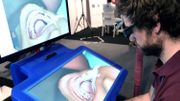 Simulateur de traitement dentaire à l'aide d'une interface "haptique". Simulateur de traitement dentaire à l'aide d'une interface "haptique".