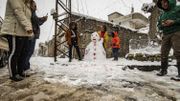 La neige ce mardi sur Bagdad. La neige ce mardi sur Bagdad.