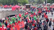 Le cortège des manifestants Le cortège des manifestants
