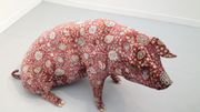 Wim Delvoye présente un cochon à la FIAC 2013 Wim Delvoye présente un cochon à la FIAC 2013