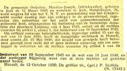 Le grand-père de Laurette Onkelinx privé de ses droits civiques après-guerre Le grand-père de Laurette Onkelinx privé de ses droits civiques après-guerre