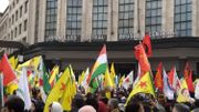 Manifestation pro-kurde à Bruxelles contre l'offensive turque en Syrie Manifestation pro-kurde à Bruxelles contre l'offensive turque en Syrie