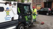 La grève se poursuit au sein du service Propreté de la ville de Charleroi La grève se poursuit au sein du service Propreté de la ville de Charleroi