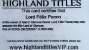Devenez Lord en vous offrant une parcelle des Highlands Devenez Lord en vous offrant une parcelle des Highlands