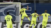 Sven Kums après son but contre Valence Sven Kums après son but contre Valence