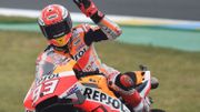 Festival de chutes au Mans, Marquez signe la pole Festival de chutes au Mans, Marquez signe la pole