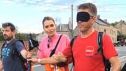 Eric Boever a été l'un des premiers à tester la marche des 100 km avec un bandeau sur les yeux. Eric Boever a été l'un des premiers à tester la marche des 100 km avec un bandeau sur les yeux.