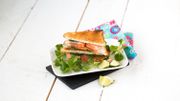 Recette : Club-sandwich printanier au fromage et à la truite Recette : Club-sandwich printanier au fromage et à la truite