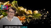Salade de penne, tomates confites, gouda vieux et pesto de persil Salade de penne, tomates confites, gouda vieux et pesto de persil