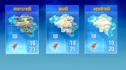 Orages mercredi, puis retour de températures de saison Orages mercredi, puis retour de températures de saison