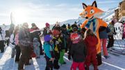Avec Goupy, la mascotte de la station. Avec Goupy, la mascotte de la station.