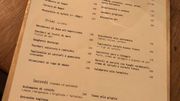 La carte en italien (mais n'ayez crainte, la serveuse vous aidera) La carte en italien (mais n'ayez crainte, la serveuse vous aidera)
