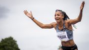 Nafi Thiam remporte l'heptathlon de Talence avec des records et malgré une blessure Nafi Thiam remporte l'heptathlon de Talence avec des records et malgré une blessure