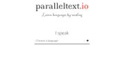 Paralleltext : apprendre une langue en ligne avec de grands noms Paralleltext : apprendre une langue en ligne avec de grands noms
