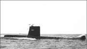 La Minerve, sous-marin français, lors d'un exercice militaire La Minerve, sous-marin français, lors d'un exercice militaire