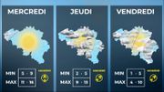 Milieu de semaine doux, plus frais ensuite Milieu de semaine doux, plus frais ensuite