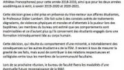 La fermeture du cercle MAF a été communiquée par mail aux étudiants, professeurs et collaborateurs. La fermeture du cercle MAF a été communiquée par mail aux étudiants, professeurs et collaborateurs.
