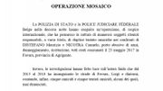 Extrait du communiqué italien relatant une opération coordonnée par l’unité antimafia de Palerme et le bureau du procureur de Liège en septembre Extrait du communiqué italien relatant une opération coordonnée par l’unité antimafia de Palerme et le bureau du procureur de Liège en septembre