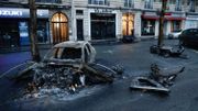 Voitures incendiées, vitrines brisées: les images de Paris au lendemain d'une journée de violences Voitures incendiées, vitrines brisées: les images de Paris au lendemain d'une journée de violences