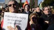 Manifestation à l'appel des "Victimes du terrorisme" (AVT) à Madrid en janvier 2015 Manifestation à l'appel des "Victimes du terrorisme" (AVT) à Madrid en janvier 2015