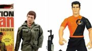 A gauche, GI Joe, à droite, Action Man. A gauche, GI Joe, à droite, Action Man.
