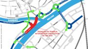 Des déviations seront mises en place pendant les travaux nocturnes d'aménagement du rond-point Des déviations seront mises en place pendant les travaux nocturnes d'aménagement du rond-point