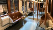 L'intérieur de ces nouvelles rames, tel qu'il avait été présenté il y a quelques mois par la STIB L'intérieur de ces nouvelles rames, tel qu'il avait été présenté il y a quelques mois par la STIB
