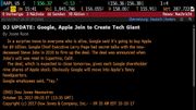 Le Dow Jones annonce par erreur le rachat d’Apple par Google Le Dow Jones annonce par erreur le rachat d’Apple par Google