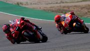 MotoGP Aragon : Bagnaia résiste à Marquez et décroche son 1er succès en MotoGP, course difficile pour Quartararo MotoGP Aragon : Bagnaia résiste à Marquez et décroche son 1er succès en MotoGP, course difficile pour Quartararo