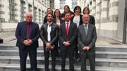 La future équipe PS-Ecolo: (de gauche à droite et de bas en haut): Marc Darville (PS), John Joos (président de Toit et Moi), Nicolas Martin (PS, Achille Sakas (PS), Mélanie Ouali (PS), Charlotte De Jaer (Ecolo), Catherine Houdart (PS), Catherine Marneffe (Ecolo) et Marie Meunier (PS). Le seul absent est le PS Maxime Pourtois. La future équipe PS-Ecolo: (de gauche à droite et de bas en haut): Marc Darville (PS), John Joos (président de Toit et Moi), Nicolas Martin (PS, Achille Sakas (PS), Mélanie Ouali (PS), Charlotte De Jaer (Ecolo), Catherine Houdart (PS), Catherine Marneffe (Ecolo) et Marie Meunier (PS). Le seul absent est le PS Maxime Pourtois.