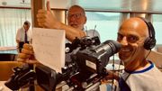 Gerald Watelet et l'équipe de tournage Gerald Watelet et l'équipe de tournage