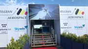 Au Bourget, le chalet sur lequel flotte le drapeau belge est en réalité le "chalet wallon" Au Bourget, le chalet sur lequel flotte le drapeau belge est en réalité le "chalet wallon"