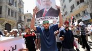 Des supporters de Mohamed Morsi manifestent pour sa libération, au Caire Des supporters de Mohamed Morsi manifestent pour sa libération, au Caire