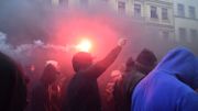 Des groupuscules d'extrême gauche ont pris part aux manifestations à Berlin Des groupuscules d'extrême gauche ont pris part aux manifestations à Berlin
