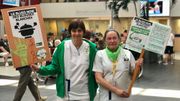 Ces infirmières espèrent que leur message sera entendu par le prochain gouvernement. Ces infirmières espèrent que leur message sera entendu par le prochain gouvernement.