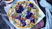 Recette: Muscat en tarte fine, chèvre et figues Recette: Muscat en tarte fine, chèvre et figues