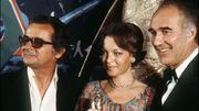 Serge Reggiani, Romy Schneider et Michel Piccoli lors de la cérémonie des Césars 1976 Serge Reggiani, Romy Schneider et Michel Piccoli lors de la cérémonie des Césars 1976