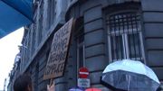 Les manifestants interpellent les autorités belges Les manifestants interpellent les autorités belges